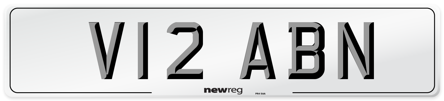 V12 ABN Number Plate from New Reg